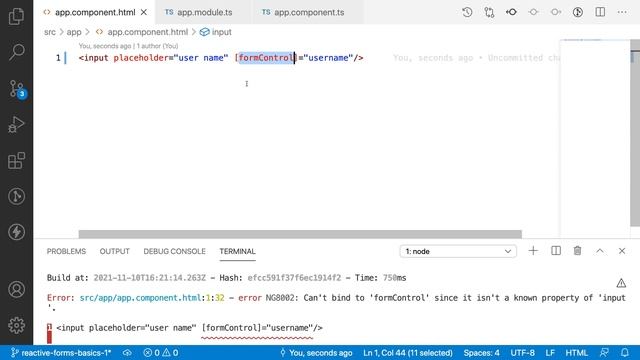 Reactive Forms | Two Way Binding Using Reactive Forms | Form Control