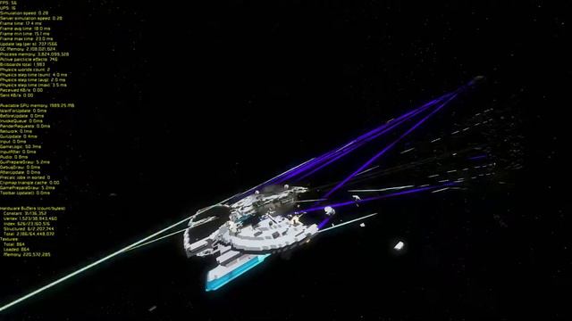 Star Trek Vessel Testing Nebula. V. Borg Fleet.