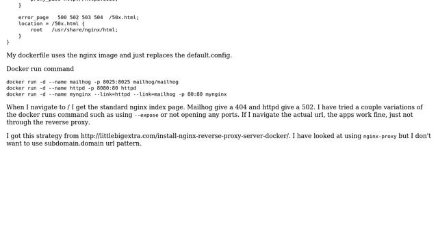DevOps & SysAdmins: Docker Nginx Container As Reverse Proxy