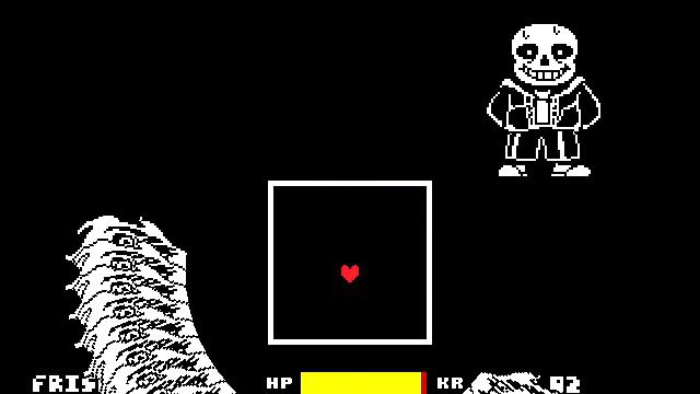 UNDERTALE Hard Mode Sans Fight by FDY inf hp