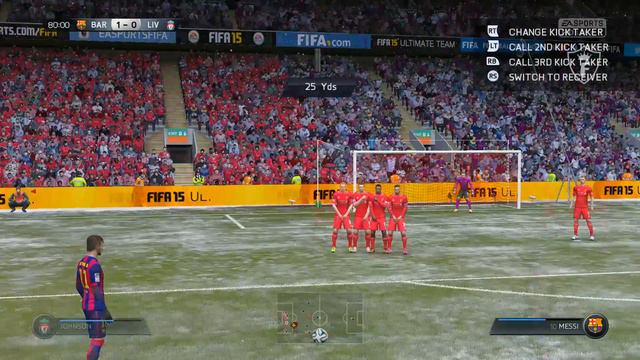 FIFA 15 - Jogada Bonita Com Neymar E Gol De Falta