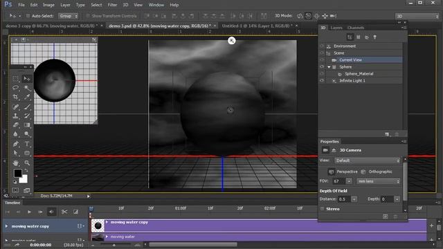 Animated Textures Onto 3D Objects | Photoshop Tutorial