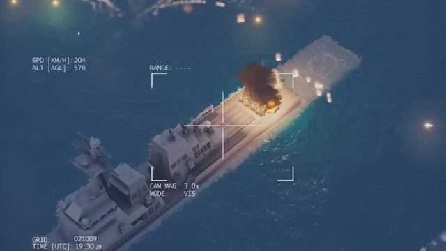 British warship containing 50,000 troops to Israel sunk by Hamas missile