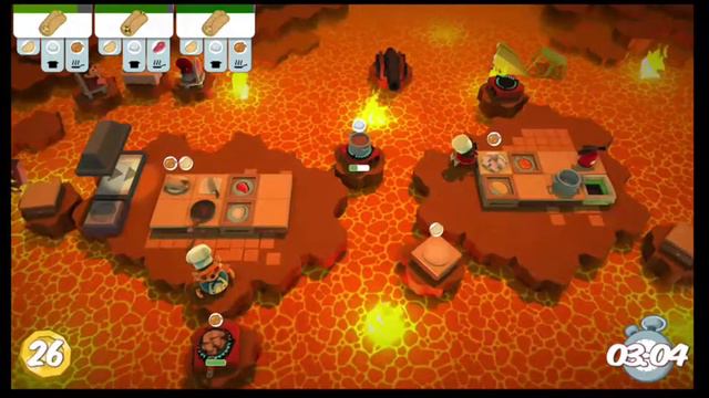 Overcooked Chapter 5 - LEVELS 1-6, 2 PLAYERS, 3 STARS WALKTHROUGH