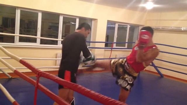 Муай Тай  Работа на лапах  Раунд 3