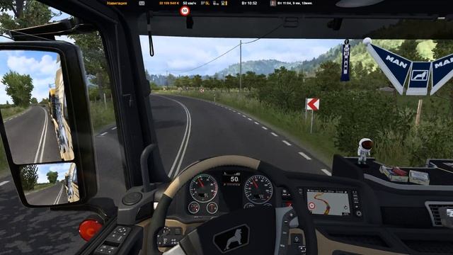 ETS 2 1.40●MAN TGX E6 Madster●Pomezania Map●D2676 On Board