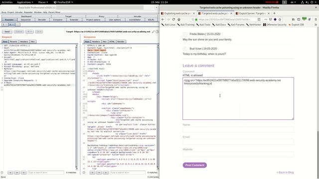 Targeted Web Cache Poisoning Using An Unknown Header (Video Solution)