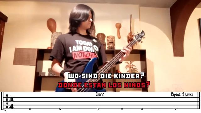 Rammstein - Donaukinder (Bass Cover) + TABS