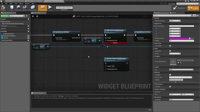 Tick Prerequisite Actor  In Unreal Engine 4