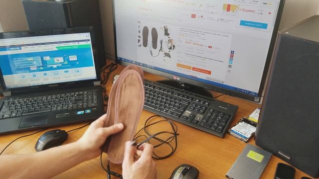 Электро стельки для рыбалки с подогревом с али экспресс за 250 рублей