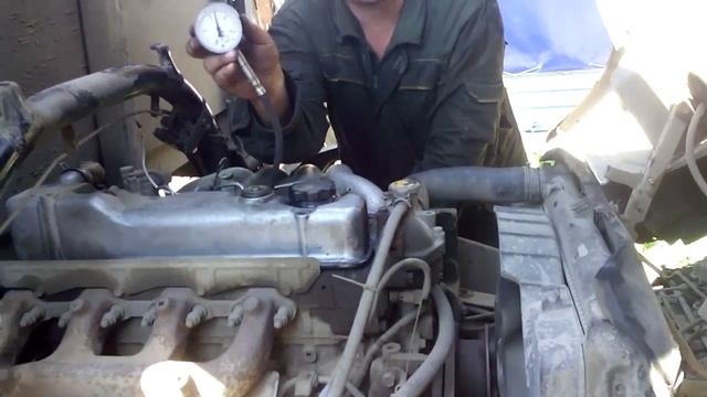 проверка компрессии 2 канал Кантер 4Д35