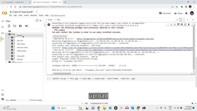 【AI】免费视频换脸工具 Roop | Google Colab运行 | 无需数据集与训练，真正的一键操作