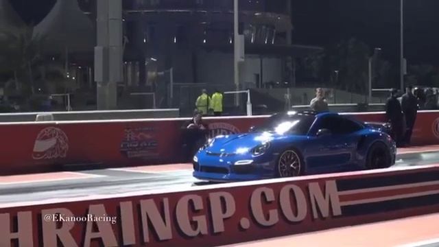 Modified Porsche 911 Turbo Does Wheelies