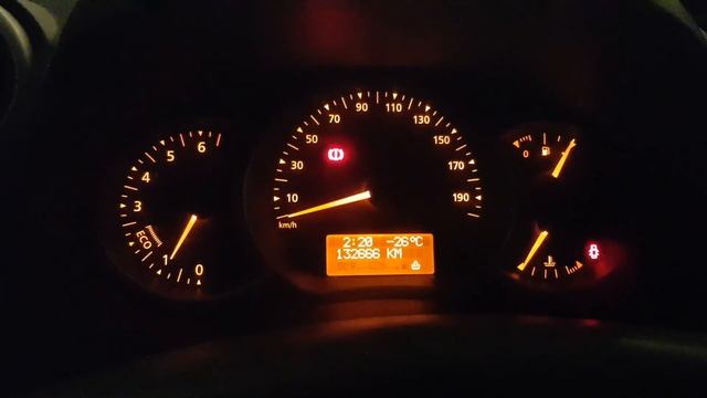 Холодный пуск двигателя. Часть 4. На иридиевых свечах двигатель Renault K4M при -25 оС.