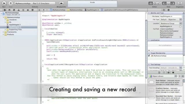 Using CloudyRec As The Backend For IOS App Development - Quick Start Video