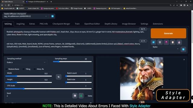 Stable Diffusion Controlnet Style Adapter Errors Explained | ControlNet Style Adapter |