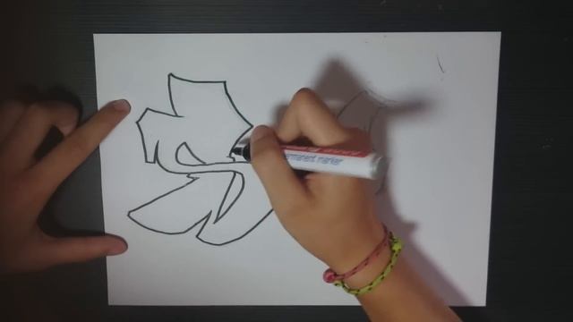 How To Draw Graffiti Letter 