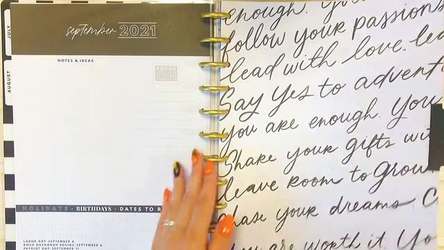Ежедневник BIG Vertical Happy Planner - Black & White