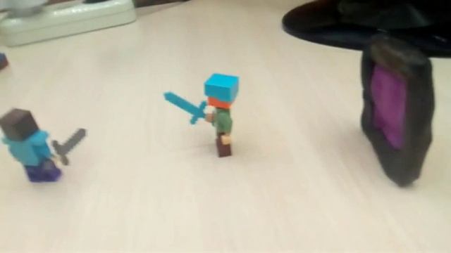 Лего майнкрафт выживание стива и алекс портал в ад 4 часть