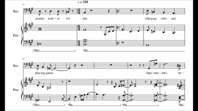 David Sylvian September - transcription