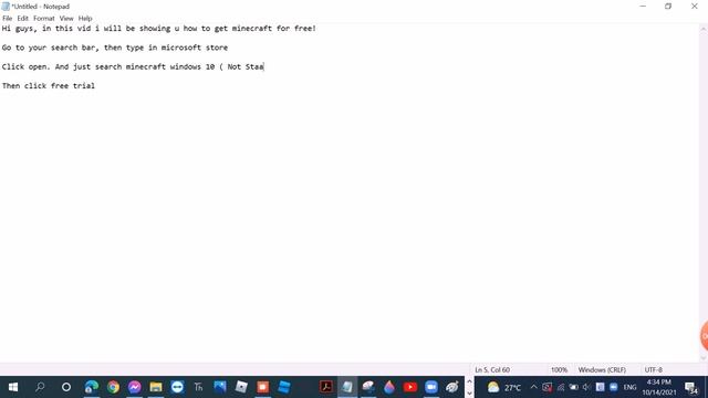 How To Download Minecraft ( BEDROCK EDITION ) For Free On PC!