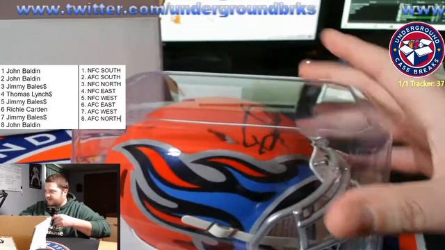 2021 Gold Rush Autographed Mini Helmet 6 Box Case Break #293