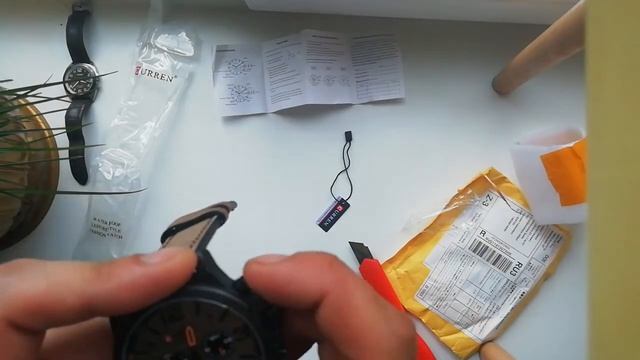 Часы CURREN 8314 - BG Black Brown с AliExpress - Распаковка, Первое впечатление и о доставке.