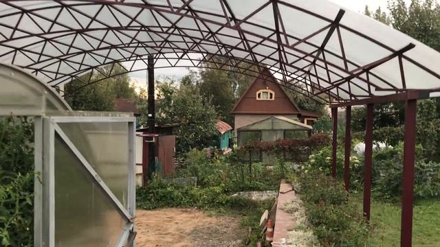 Арочный навес 7700х8500, Сарженка