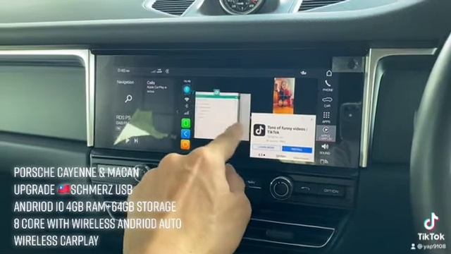 Porsche Cayyene & Macan Upgrade Andriod With Wireless Andriod Auto & Wireless CarPlay