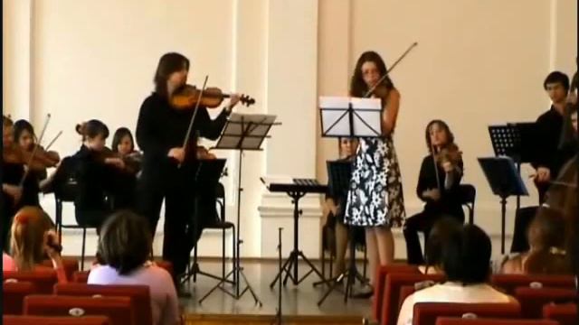 Marat Gabdullin, Alla Zhidkova: J. S. Bach - Concerto For 2 Violins; Бах - концерт для 2 скрипок