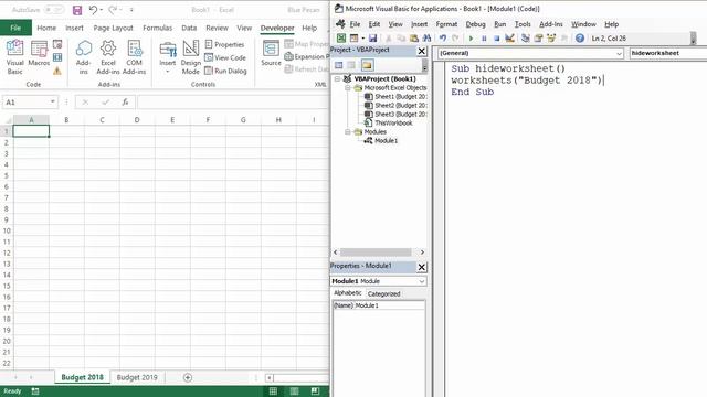 Excel VBA Hide/Unhide Worksheets