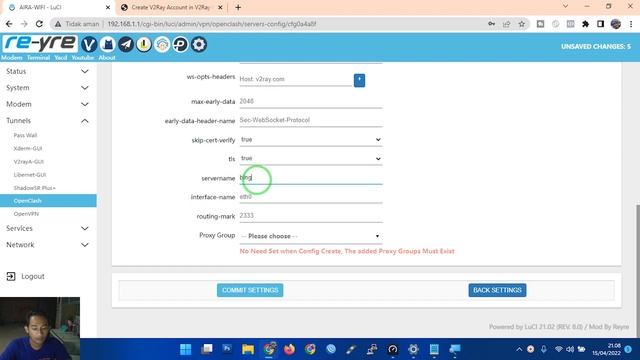 SETTING VMESS DI OPENCLASH KHUSUS PEMULA