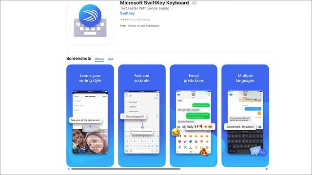 Microsoft SwiftKey For IOS Updated To 2.9.4