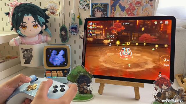 🧧 Playing Genshin Impact On A Chill Morning, Ipad Setup | Lantern Rite Ambience (asmr)