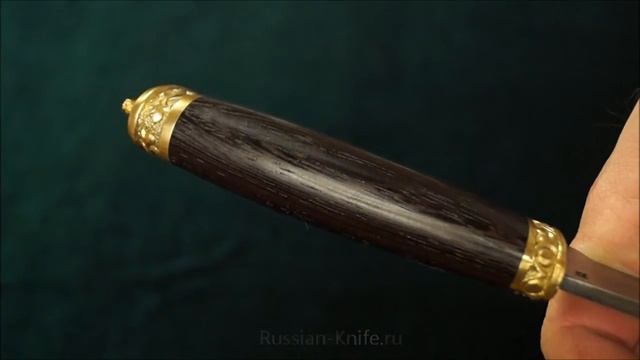 Нож Перун (дамасская сталь), рукоять венге