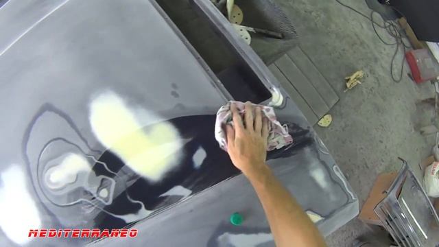 Гелендваген №1 Шлифовка грунта,нанесение раптора.Gelandewagen body restoration