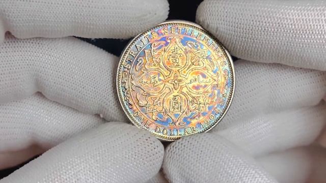 Lot 563  Straits Settlements 1 Dollar 1904 B