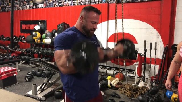 Bicep Drop Set Of Death At EliteFTS - Justin Harris Powerlifting Workout