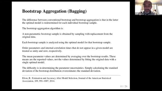 Art Palmer (2/23):“Bootstrap Aggregation For Model Selection In Analysis Of Nuclear Spin Relaxation