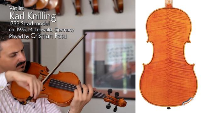 Karl Knilling 1732 Strad Model Violin, C. 1975, Germany / Cristian Fatu / At The Metzler Violin Sho