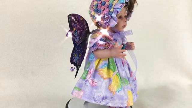 Sparkly Hand Painted Reborn Fairy Baby Doll Petunia, Present By Helen's Dream Baby Art Doll Studio