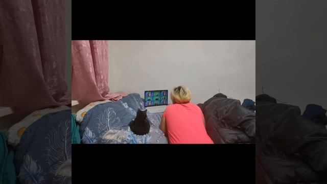 Смотрят кино вместе