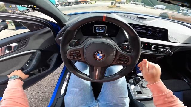 BMW M135i F40 Akrapovic 352HP  0-250 14 Mile SOUND  Autobahn POV TOP SPEED by AutoTopNL