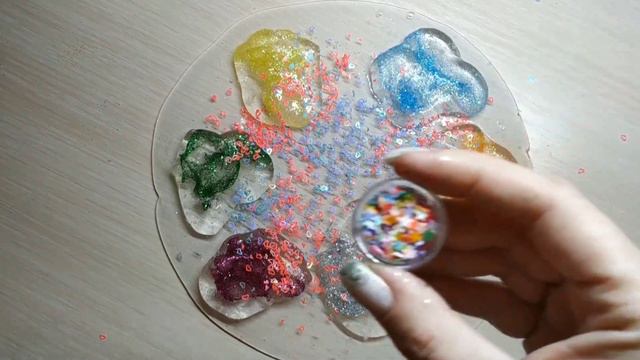 #слайм #блестки #лизун Слайм Блески Залипательное видео Лизун Slime