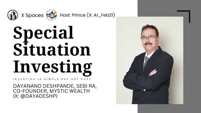 Special Situation Investing| Dayanand Deshpande| Accidental Investor Prince #investing #stockmarket