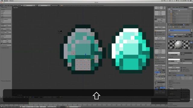 How To Make A Minecraft Diamond In Blender 2.68