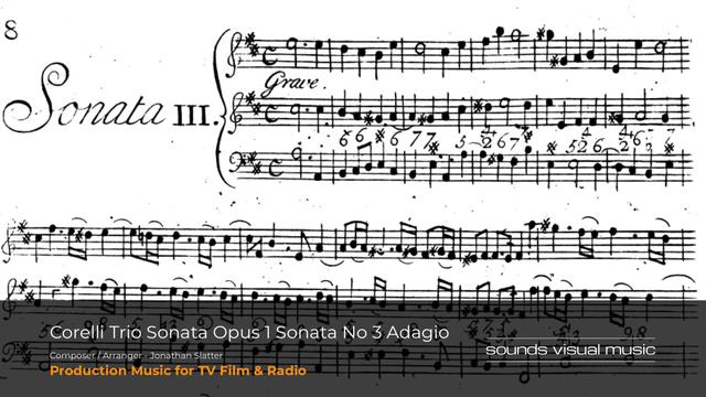Corelli Trio Sonata Opus 1 Sonata No 3 Adagio