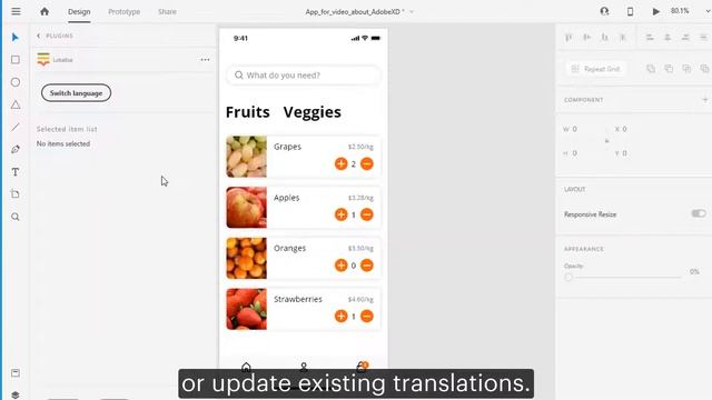 Lokalise Plugin For Adobe XD