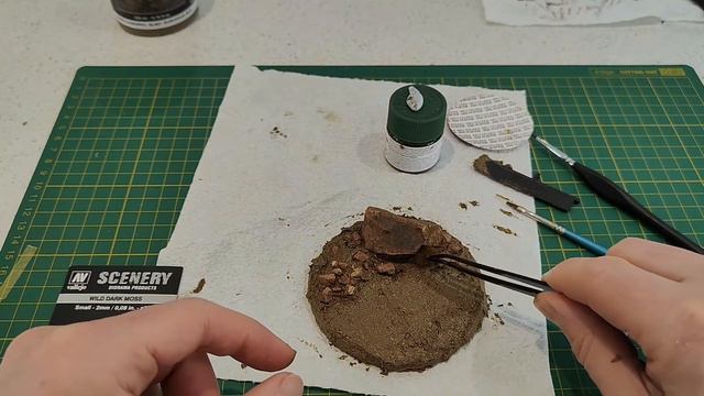 Easy Mini Diorama Build Vallejo Thick Mud  Scenery