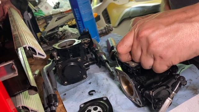 SEADOO 787 JET SKI CARBURETOR REBUILD - TWO STROKE CARB JET CLEANING